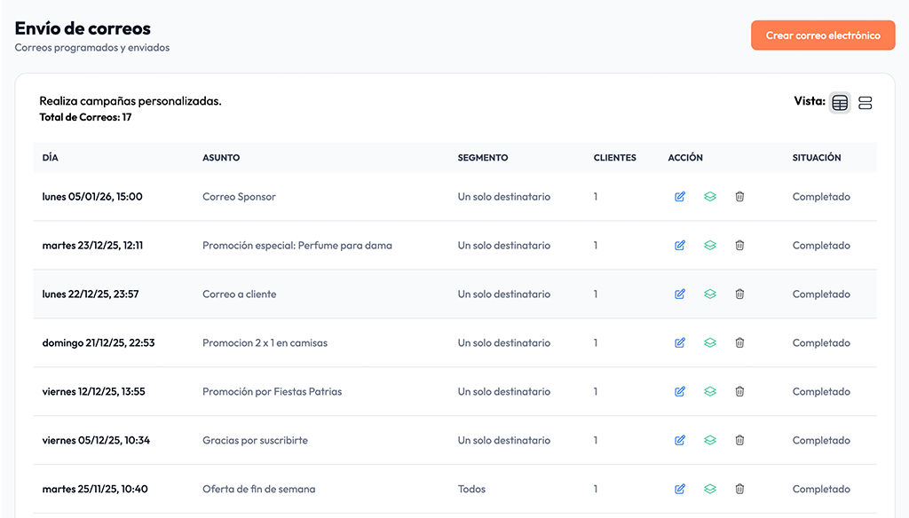 Correos Automatizados